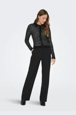 Outlet Onlabby Ls Polo Sequins Cardigan Knt Cardigans|Ammevenligt Tøj