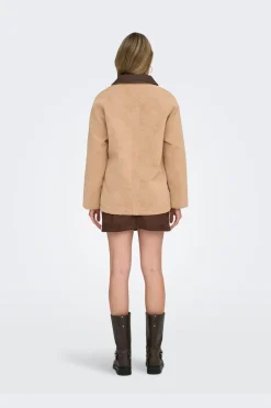Sale Onlaggie Faux Suede Contrast Jacket Overtøj & Jakker