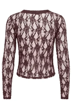 Only Cardigans|Ammevenligt Tøj<Onlalba L/S V-Neck Lace Top