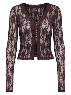 Only Bluser & Skjorter<Onlalba L/S V-Neck Lace Top