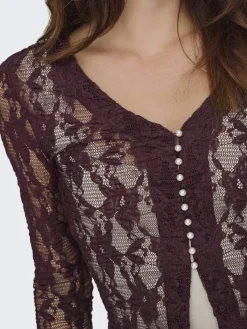 Only Bluser & Skjorter<Onlalba L/S V-Neck Lace Top