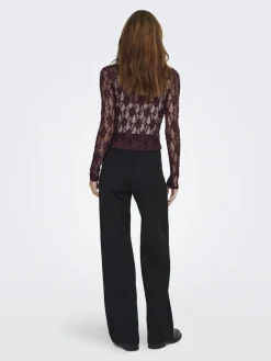 Only Bluser & Skjorter<Onlalba L/S V-Neck Lace Top