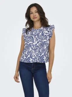 Onlamanda Chanee Cap Emb Top T-Shirts & Toppe
