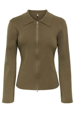 Only Cardigans<Onlandrea Ls Zip Polo Cardigan Knt