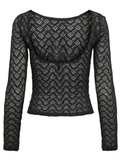 Only Bluser & Skjorter<Onlangila L/S Deep Back Top Box