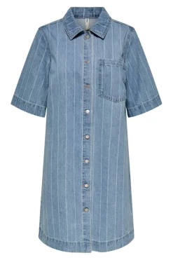 Only Kjoler|Ammevenligt Tøj<Onlasta S/S Stripe Dress Gua 15355054