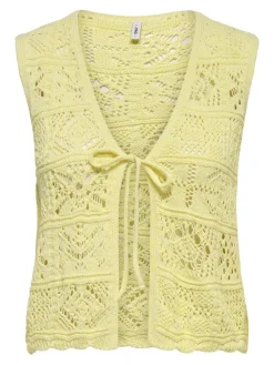 Discount Onlbeach Life Sl Tie Vest Knt Veste