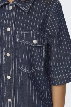 Only Kjoler|Ammevenligt Tøj<Onlbelle S/S Stripe Dress Gua