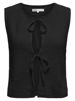 Only Veste<Onlbirtie Sl Tie V-Neck Vest Cc Knt