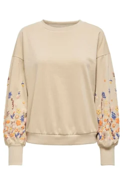 Only Sweatsæt & Comfy Wear|Bluser & Skjorter<Onlbrooke L/S O-Neck Flower Swt