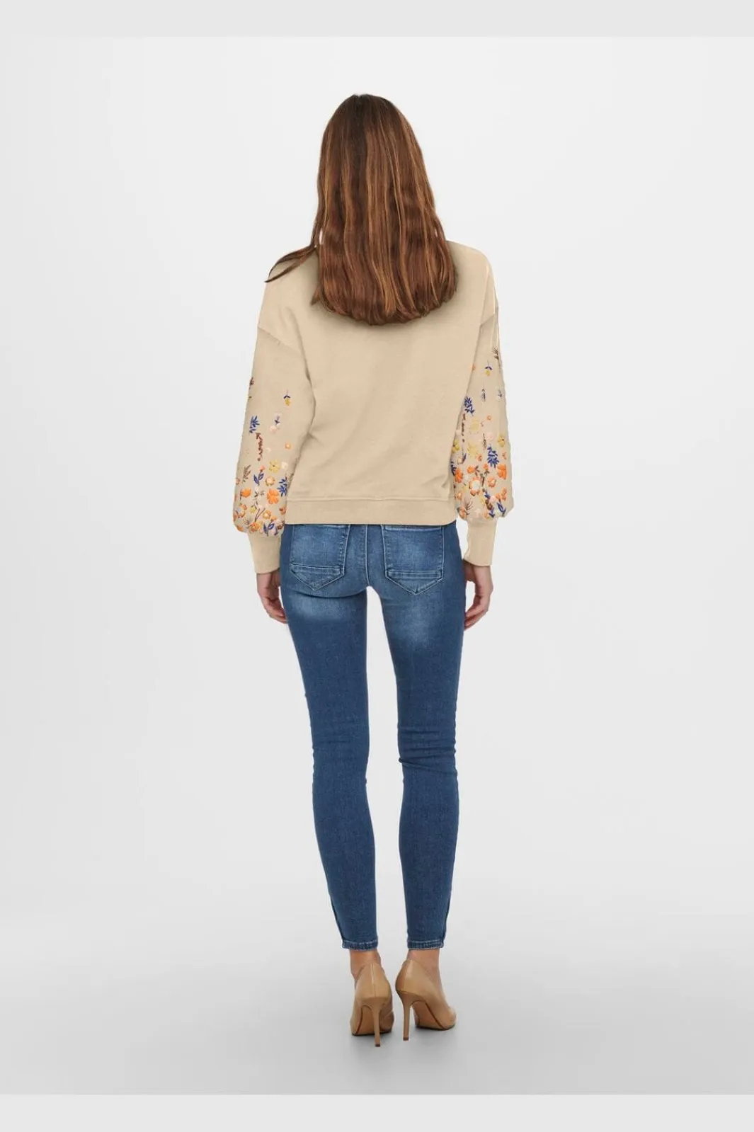 Only Sweatsæt & Comfy Wear|Bluser & Skjorter<Onlbrooke L/S O-Neck Flower Swt