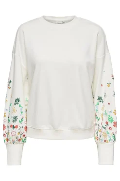 Outlet Onlbrooke L/S O-Neck Flower Swt Sweatsæt & Comfy Wear|Bluser & Skjorter