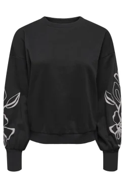 Only Sweatsæt & Comfy Wear|Bluser & Skjorter<Onlbrooke L/S O-Neck Flower Swt