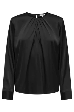 New Onlcamille Ls Satin Deatil Top Bluser & Skjorter