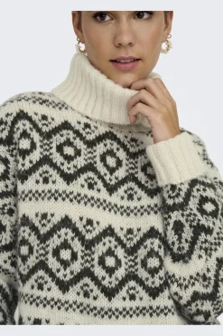 Outlet Onlcarin Life Ls Jq Loose Rolln Knt Strik|Bluser & Skjorter