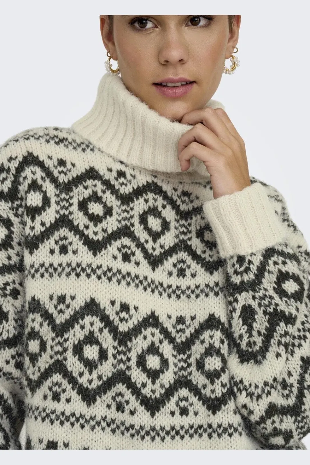Outlet Onlcarin Life Ls Jq Loose Rolln Knt Strik|Bluser & Skjorter