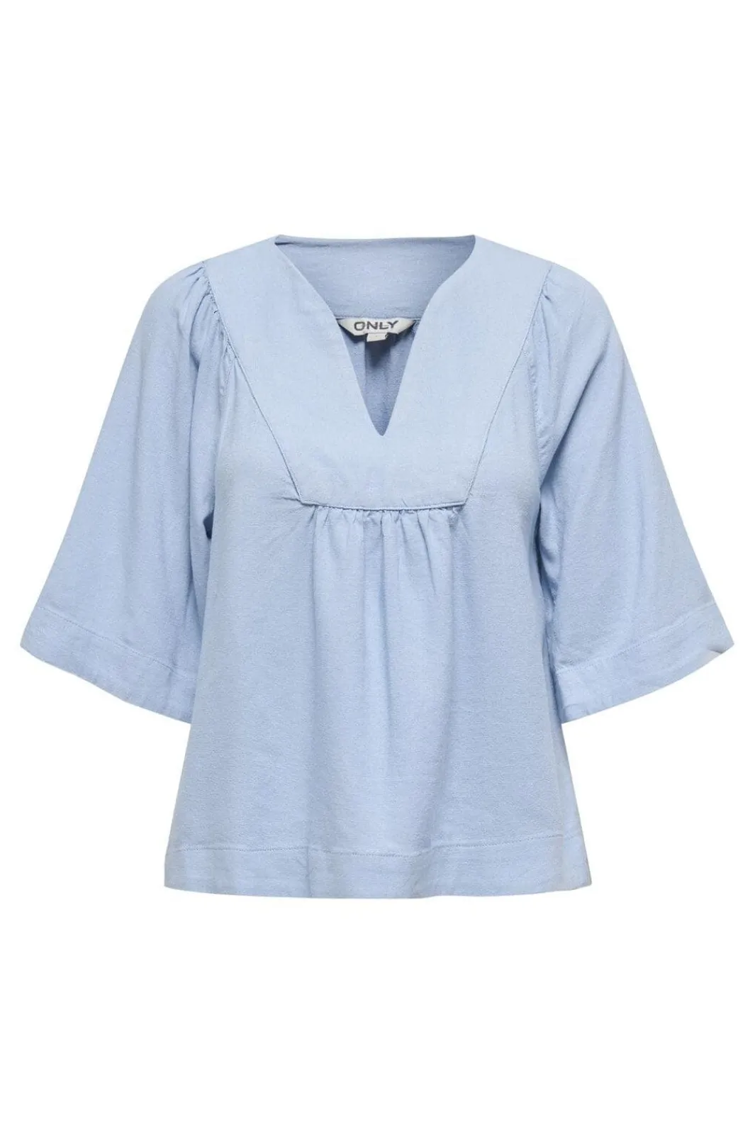 Only T-Shirts & Toppe<Onlcaro 2/4 V-Neck Linen Bl Top Cc