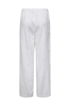 New Onlcaro Linen Bl Emb Wide Pant Cc Sæt 🛍️|Bukser, Jeans & Leggings