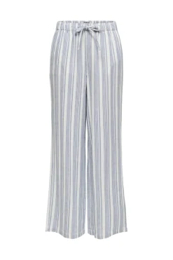 Outlet Onlcaro Linen Bl Pull-Up Pant Cc Bukser, Jeans & Leggings