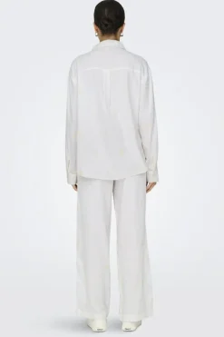 Only Bluser & Skjorter|Sæt 🛍️<Onlcaro L/S Linen Bl Emb Shirt Cc
