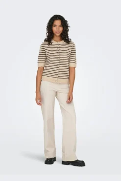 New Onlchester Life Ss Stripe Cardi Cc Knt Cardigans
