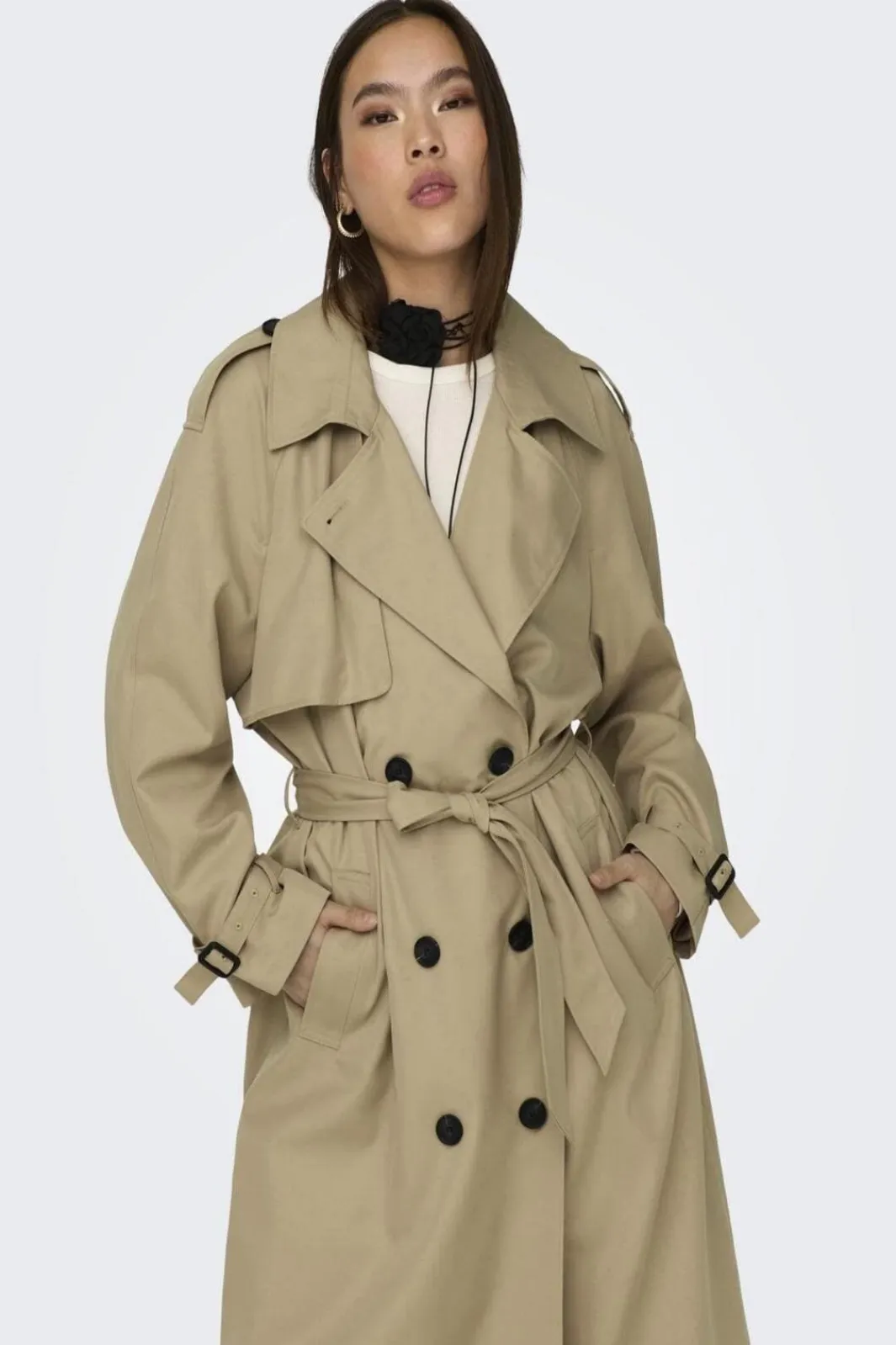 New Onlchloe Trenchcoat Double B. Otw Overtøj & Jakker