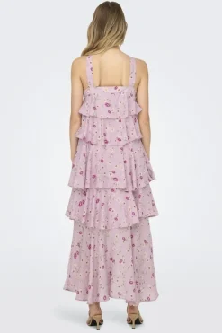Only Kjoler<Onlcinderella S/L Layered Dress