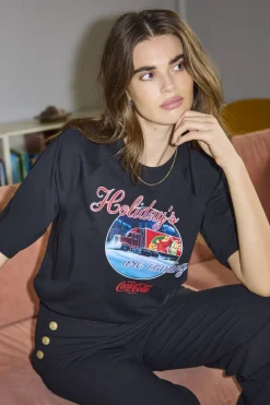 Only T-Shirts & Toppe<Onlcoca Cola Xmas Life S/S Top