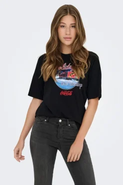 Only T-Shirts & Toppe<Onlcoca Cola Xmas Life S/S Top