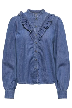 Only Bluser & Skjorter|Ammevenligt Tøj<Onldasha-Sevigny L/S Frill Shirt Akm