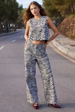Online Onldorsi Sl Zebra Top Sik T-Shirts & Toppe