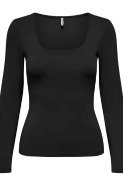 Only Bluser & Skjorter<Onlea L/S 2-Way Deep Neck Top