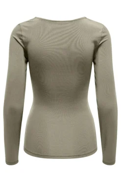 Only Bluser & Skjorter<Onlea L/S 2-Way Deep Neck Top