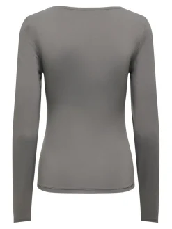Only Bluser & Skjorter<Onlea L/S 2-Way Deep Neck Top