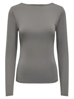 Only Bluser & Skjorter<Onlea L/S 2-Way Deep Neck Top