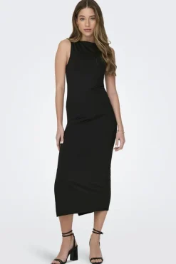 Only Kjoler<Onlea S/L Long Slit Dress Now