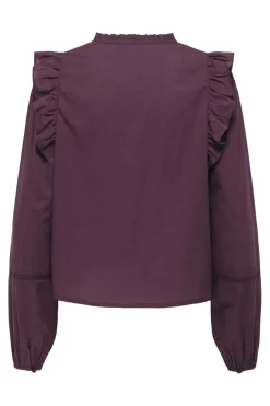 Sale Onledda Life Ls Frill V-Neck Top T-Shirts & Toppe