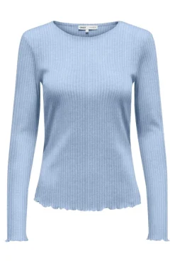 New Onlemma L/S Rib Basic Top Bluser & Skjorter