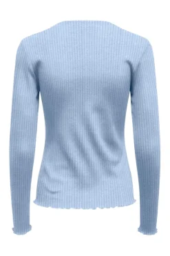 New Onlemma L/S Rib Basic Top Bluser & Skjorter