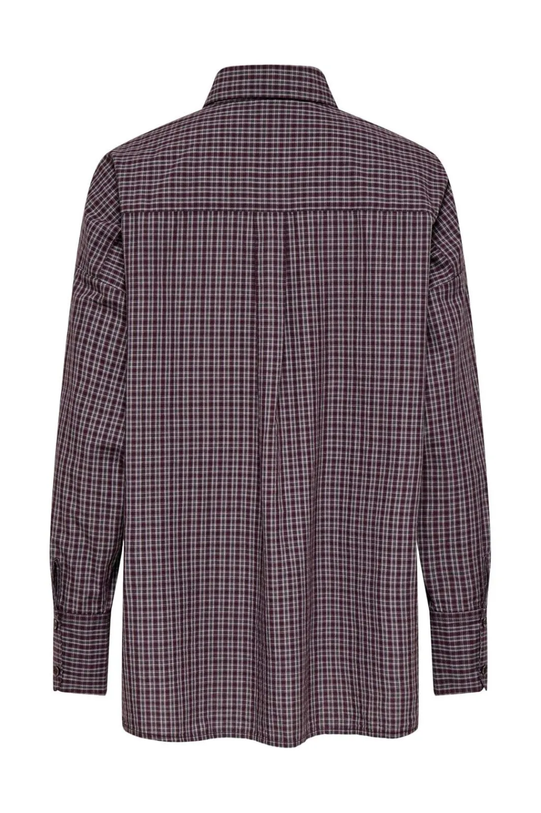 Only Bluser & Skjorter|Ammevenligt Tøj<Onlfenna L/S Oversize Check Shirt