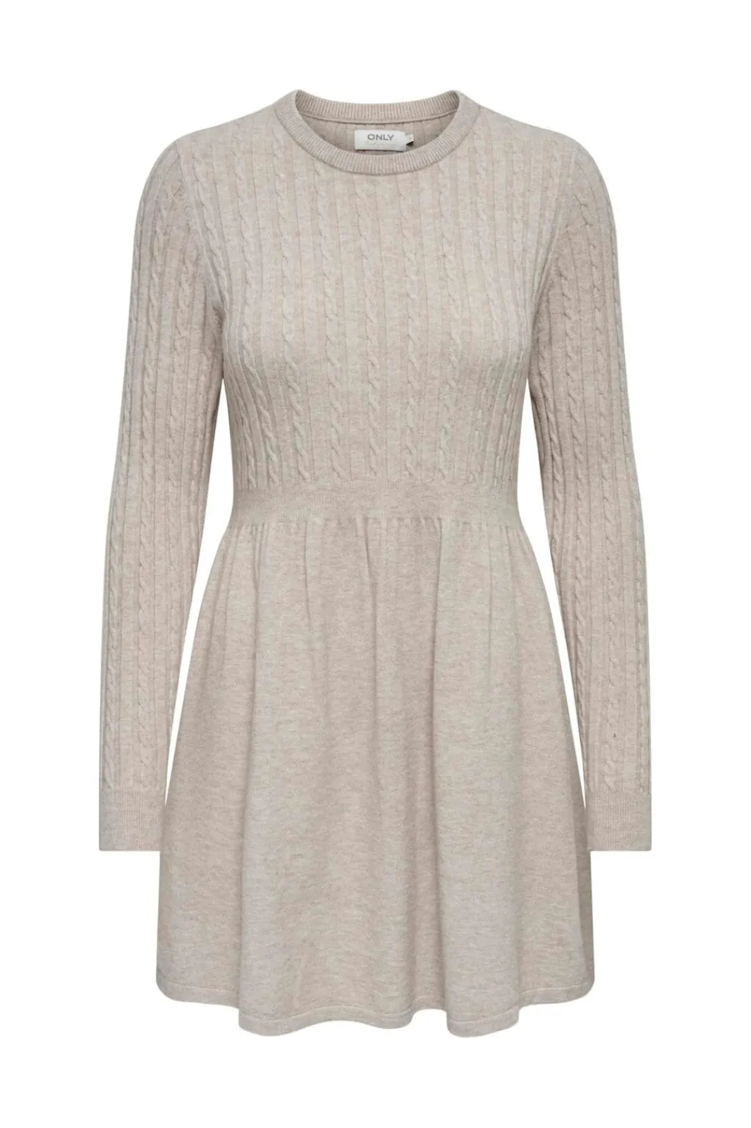 Only Kjoler<Onlfia Life Ls Cable Dress Knt
