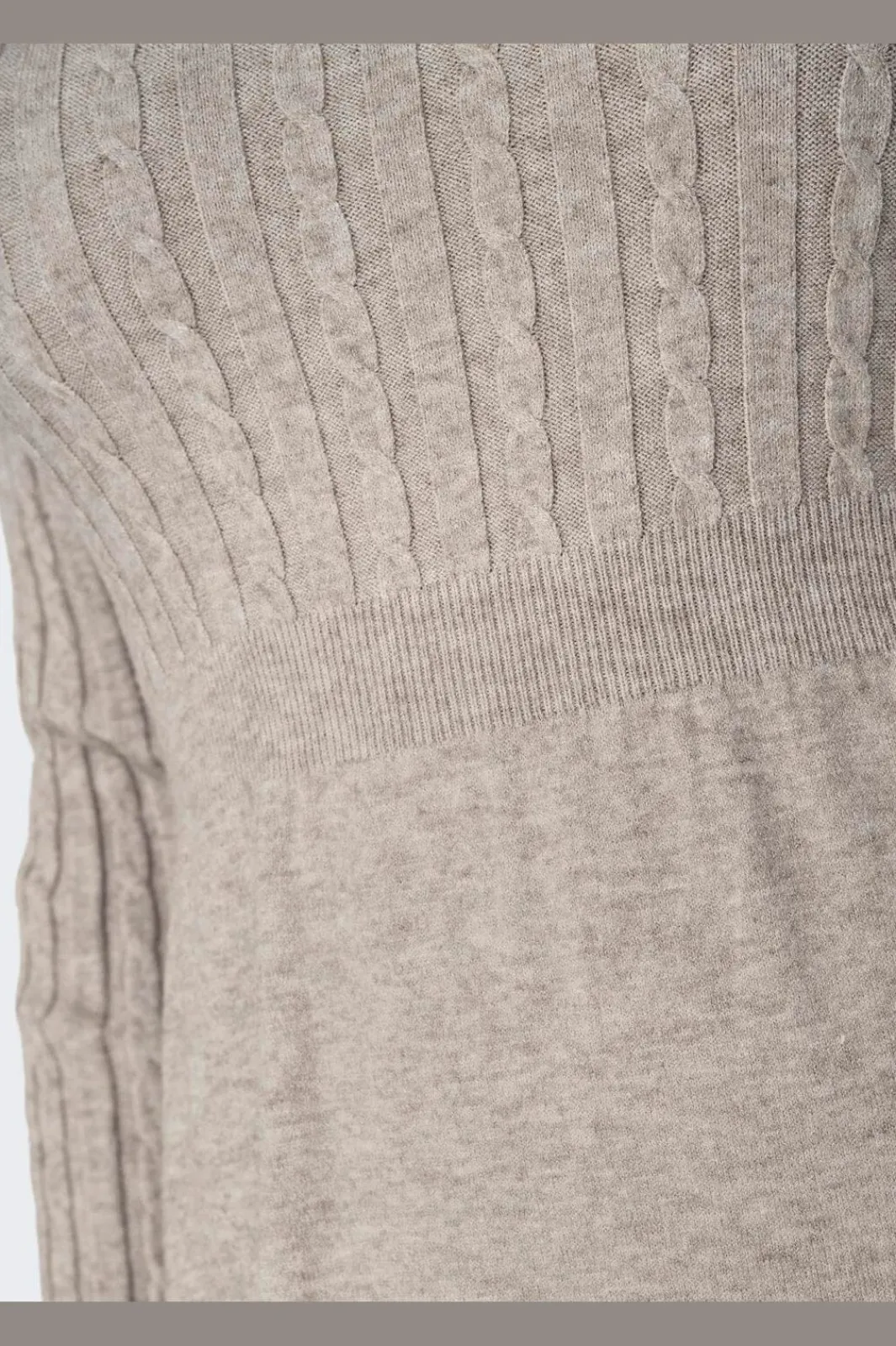 Only Kjoler<Onlfia Life Ls Cable Dress Knt