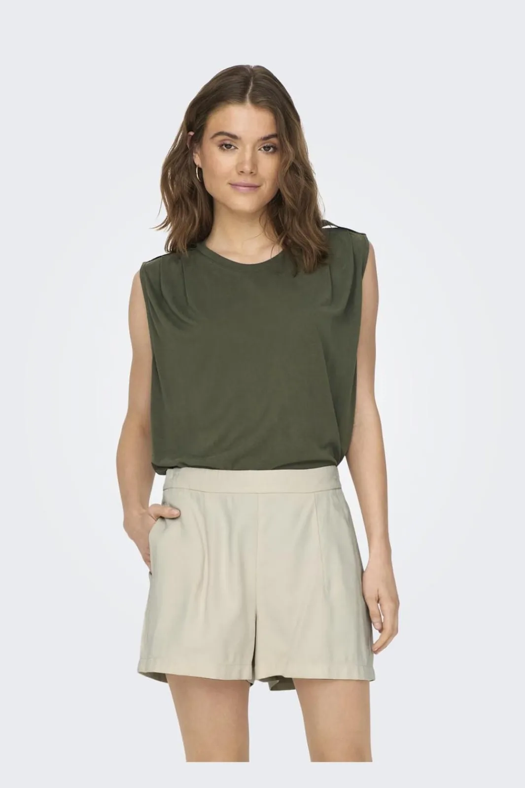 Only T-Shirts & Toppe<Onlfree Life S/L Modal Satin Mix Top