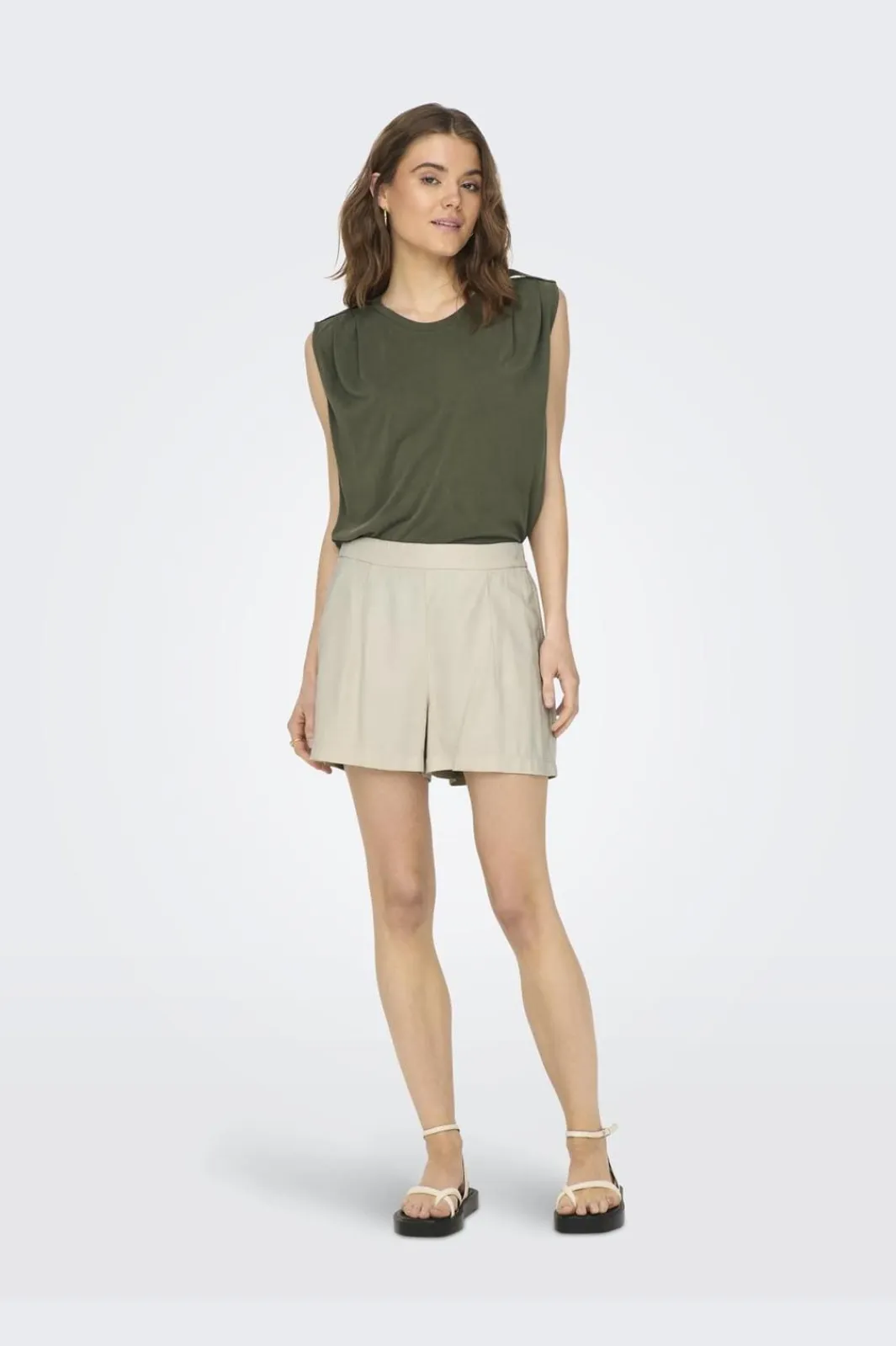 Only T-Shirts & Toppe<Onlfree Life S/L Modal Satin Mix Top
