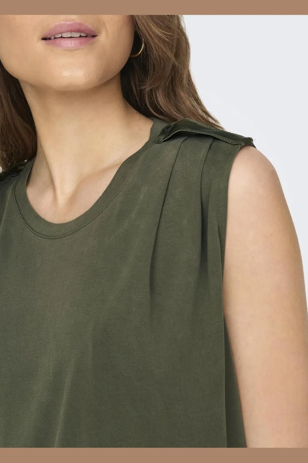 Only T-Shirts & Toppe<Onlfree Life S/L Modal Satin Mix Top