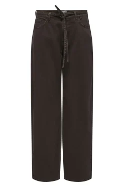 Sale Onlgianna Straight Brown Dot Bukser, Jeans & Leggings