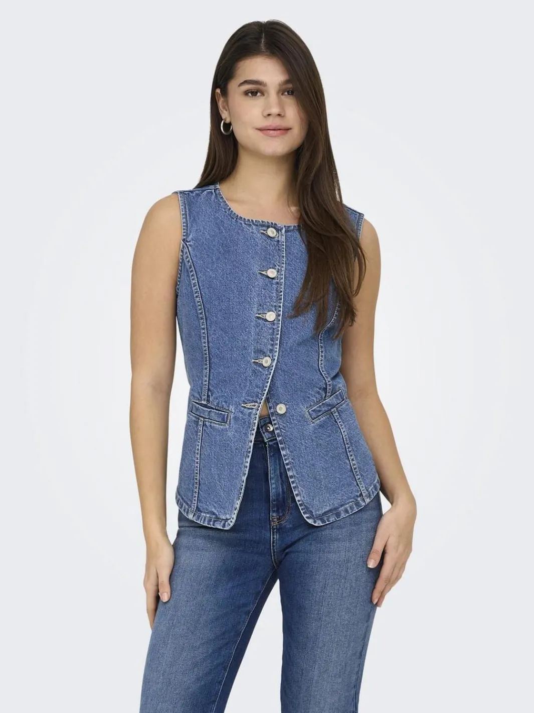 Only Veste|Ammevenligt Tøj<Onlgiulina S/L Button Waistcoat Mae
