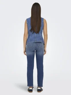Only Veste|Ammevenligt Tøj<Onlgiulina S/L Button Waistcoat Mae