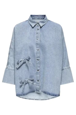 Only Bluser & Skjorter|Ammevenligt Tøj<Onlgrace 3/4 Bow Shirt Lb Cro