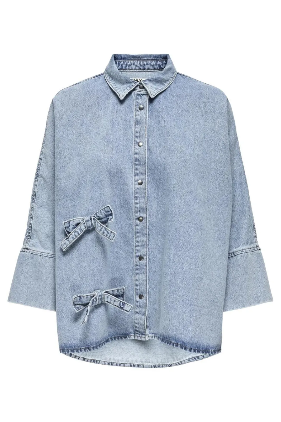 Only Bluser & Skjorter|Ammevenligt Tøj<Onlgrace 3/4 Bow Shirt Lb Cro